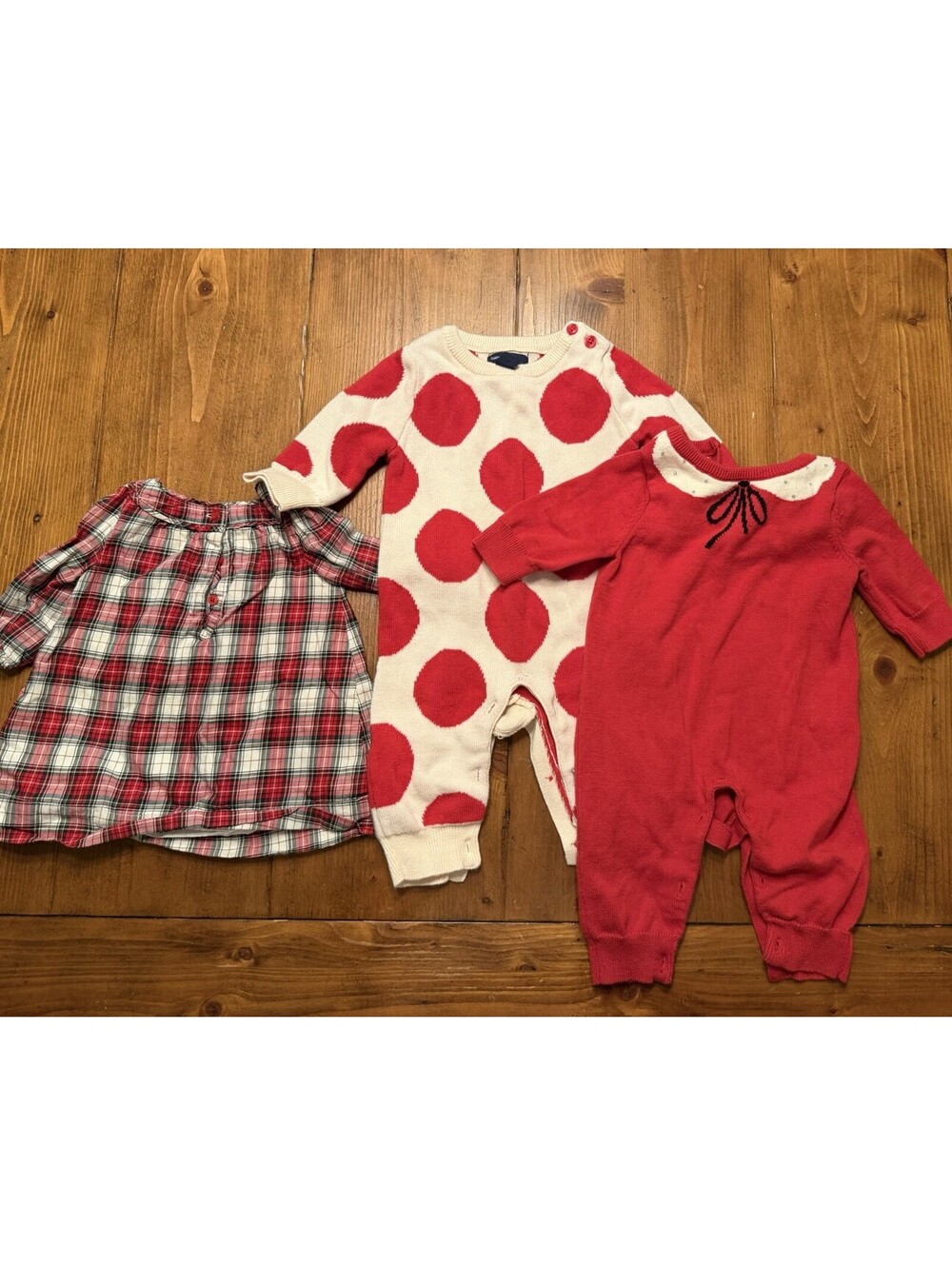 Lot Of Baby Gap Christmas Theme 3pc Outfit Lot Size 0-3 Excellent Condition
